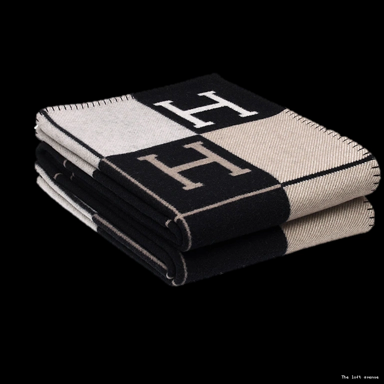 WOOL STRIPE HERMES THROW BLANKET 0820